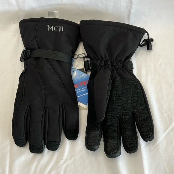 MCTi Men’s FAN-TEX waterproof windproof winter ski gloves zipper pocket XL - Picture 3 of 14